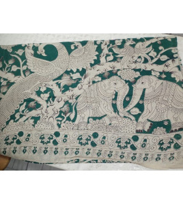 KALAMKARI PRINTED COTTON SAREE