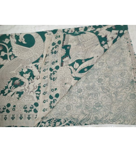 KALAMKARI PRINTED COTTON SAREE