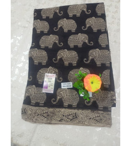 KALAMKARI PRINTED COTTON SAREE