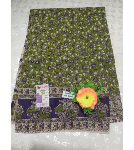 KALAMKARI PRINTED COTTON SAREE