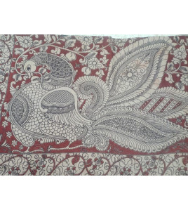 KALAMKARI PRINTED COTTON SAREE