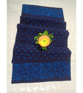 PL COTTON SAREES WITH WAX DOT PRINT DESIGNS