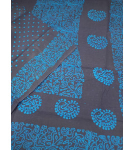 PL COTTON SAREES WITH WAX DOT PRINT DESIGNS