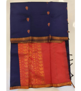 PL Salem Silk Finish Border Saree