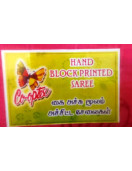 MANAMEDU BLOCK PRINTED SAREES WITH BLOUSE
