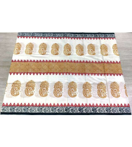 Pedalloom Block Printed Cotton Sarees