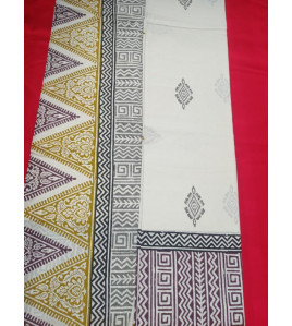 Pedalloom Block Printed Cotton Sarees