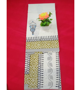 Pedalloom Block Printed Cotton Sarees