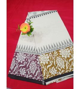 Pedalloom Block Printed Cotton Sarees