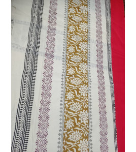 Pedalloom Block Printed Cotton Sarees