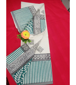 Pedalloom Block Printed Cotton Sarees