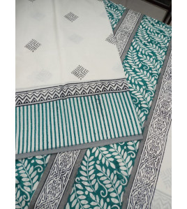 Pedalloom Block Printed Cotton Sarees