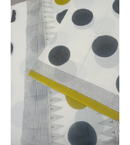 Pedalloom Block Printed Cotton Sarees