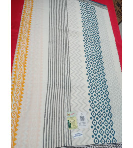 Pedalloom Block Printed Cotton Sarees