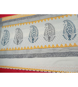 Pedalloom Block Printed Cotton Sarees