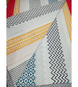 Pedalloom Block Printed Cotton Sarees