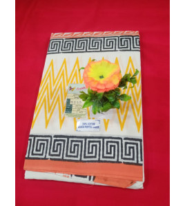 Pedalloom Block Printed Cotton Sarees