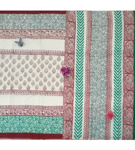 Pedalloom Block Printed Cotton Sarees