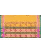 PL Salem Sarees Hand Block Printed Saree