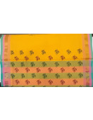 PL Salem Sarees Hand Block Printed Saree