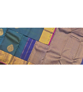 ARNI SILK HALF FINE ZARI SAREE WITH BLOUSE
