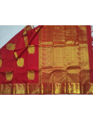 ARNI SILK HALF FINE ZARI SAREE WITH BLOUSE