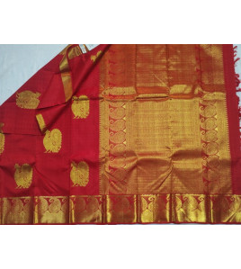 ARNI SILK HALF FINE ZARI SAREE WITH BLOUSE