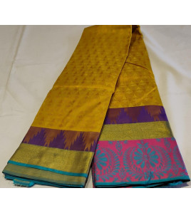 ARNI SILK HALF FINE ZARI SAREE WITH BLOUSE