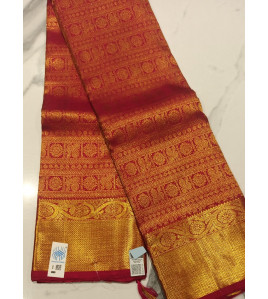 ARNI SILK HALF FINE ZARI SAREE WITH BLOUSE