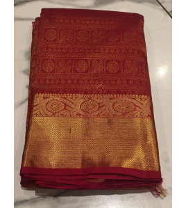 ARNI SILK HALF FINE ZARI SAREE WITH BLOUSE