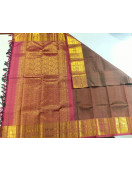 ARNI SILK HALF FINE ZARI SAREE WITH BLOUSE