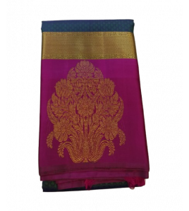 ARNI SILK HALF FINE ZARI SAREE WITH BLOUSE