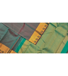 ARNI SILK HALF FINE ZARI SAREE WITH BLOUSE