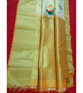 ARNI SILK HALF FINE ZARI SAREE WITH BLOUSE