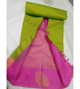 ARNI SILK HALF FINE ZARI SAREE WITH BLOUSE