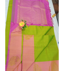 ARNI SILK HALF FINE ZARI SAREE WITH BLOUSE
