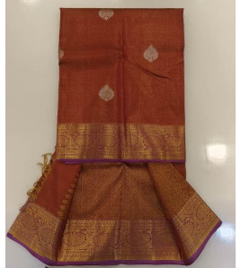 ARNI SILK HALF FINE ZARI SAREE WITH BLOUSE