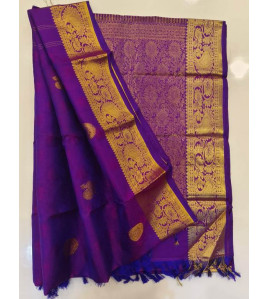 ARNI SILK HALF FINE ZARI SAREE WITH BLOUSE