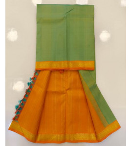 ARNI SILK HALF FINE ZARI SAREE WITH BLOUSE