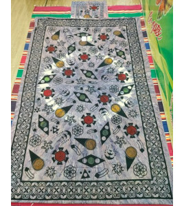 BEDSHEET MEERUT PRINTED 50X90 1 PILLOW COVER