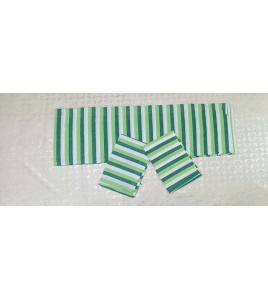 BEDSHEET STRIPE 90X108 2 PILLOW COVER