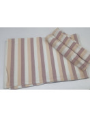BEDSHEET STRIPE 90X108 2 PILLOW COVER