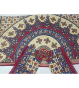 BEDSHEET JAIPUR PRINTED 72X100 2 PILLOW COVER