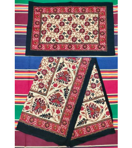 BEDSHEET JAIPUR PRINTED 50X90 1 PILLOW COVER