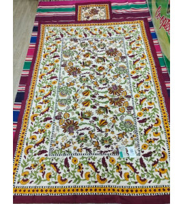 BEDSHEET JAIPUR PRINTED 50X90 1 PILLOW COVER