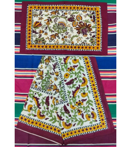 BEDSHEET JAIPUR PRINTED 50X90 1 PILLOW COVER