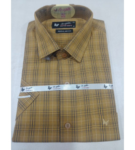 PL COTTON STRIPE CHECK SHIRTS 42 HS