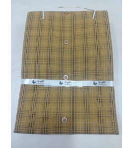 PL COTTON STRIPE CHECK SHIRTS 42 HS