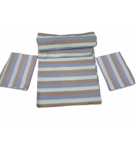 BEDSHEET STRIPE 60X90 2 PILLOW COVER