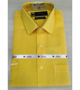 PL COTTON XLINEN DYED READYMADE SHIRT 38 HS